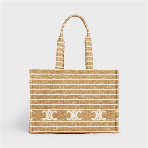 celine cabas thais bag|Women's Large cabas Thais in striped textile .